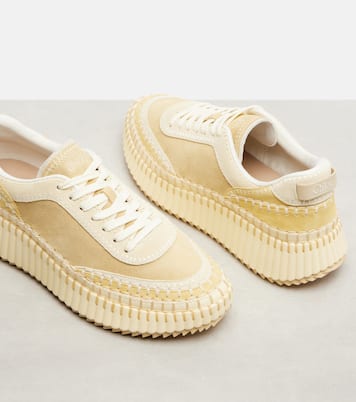 Baskets à plateforme Nama en daim | Chloé