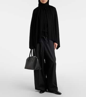 Wool and silk jersey cape | Toteme