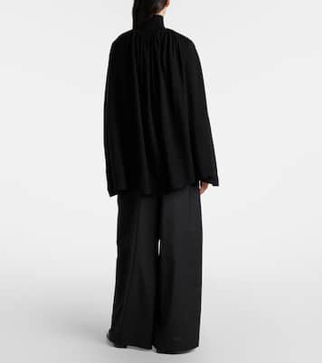 Wool and silk jersey cape | Toteme