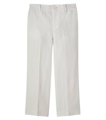 엠브로이더리 리넨 팬츠 | Dolce&Gabbana Kids