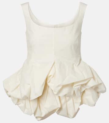 Gathered peplum top | Magda Butrym