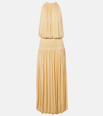 Gathered jersey maxi dress | Toteme