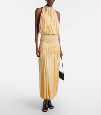 Gathered jersey maxi dress | Toteme