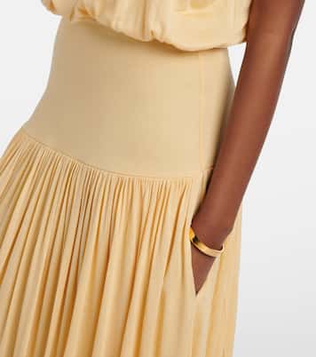 Gathered jersey maxi dress | Toteme