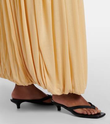 Gathered jersey maxi dress | Toteme