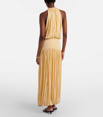 Gathered jersey maxi dress | Toteme