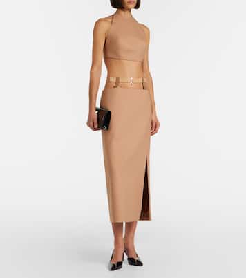 Crop top de mezcla de lana | Mugler