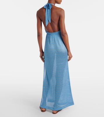 Robe longue Mariah en lamé | Melissa Odabash