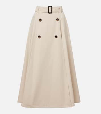 Midirock aus Baumwoll-Gabardine | Burberry