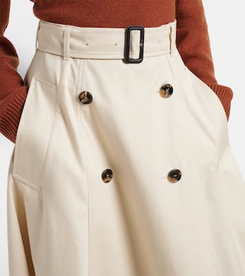 Midirock aus Baumwoll-Gabardine | Burberry