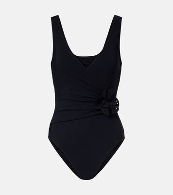Rosetta floral-appliqué swimsuit  | Karla Colletto