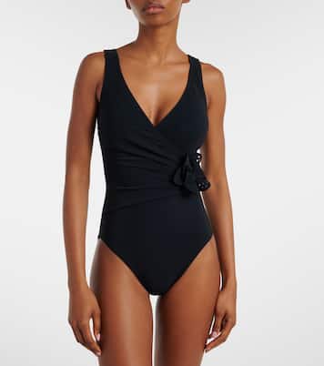 Rosetta floral-appliqué swimsuit  | Karla Colletto