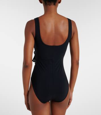 Rosetta floral-appliqué swimsuit  | Karla Colletto