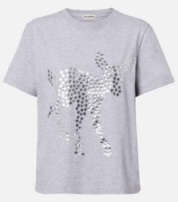 Embellished cotton jersey T-shirt | JW Anderson