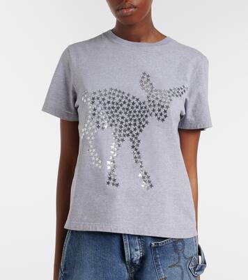 Embellished cotton jersey T-shirt | JW Anderson