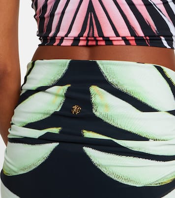 Falda midi estampada fruncida | Roberto Cavalli