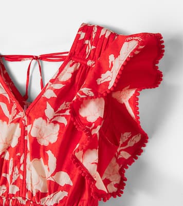 Noemi floral cotton dress | Poupette St Barth Kids