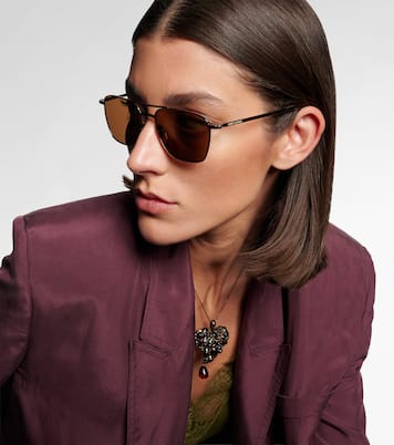 Occhiali da sole aviator con logo SL | Saint Laurent