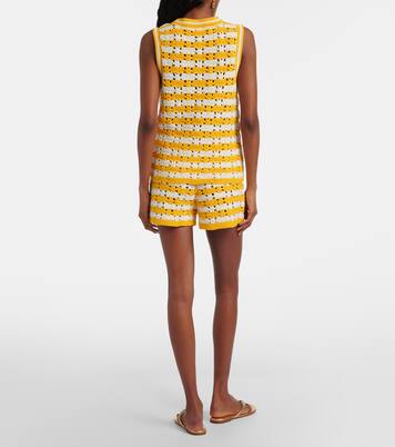 Goldie Malik cotton crochet shorts | The Upside
