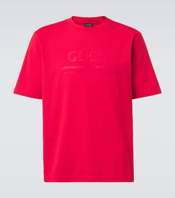 Logo cotton-blend jersey T-shirt | Gucci