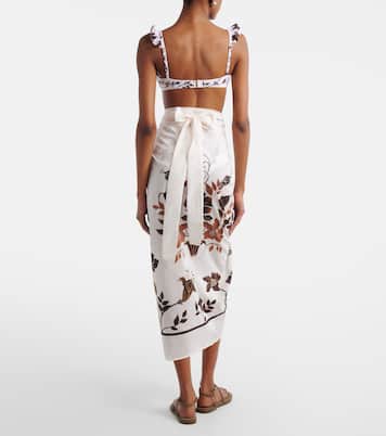 Lavanda cotton and silk beach cover-up | Agua by Agua Bendita