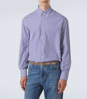 Striped cotton shirt | Brunello Cucinelli