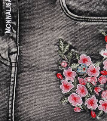 Embroidered denim skirt | Monnalisa