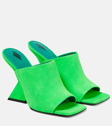 Wedge-Pantoletten Cheope aus Veloursleder | The Attico