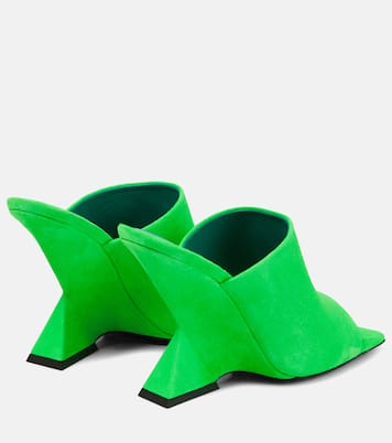 Wedge-Pantoletten Cheope aus Veloursleder | The Attico