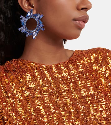 Ohrringe Begum mit Kristallen | Amina Muaddi