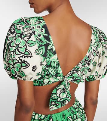 Bedrucktes Midikleid aus Baumwolle | REDValentino