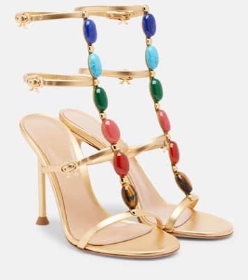 Shanti embellished leather sandals | Gianvito Rossi