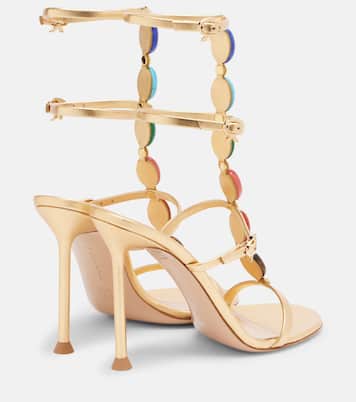 Shanti embellished leather sandals | Gianvito Rossi