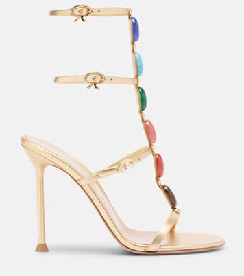 Shanti embellished leather sandals | Gianvito Rossi