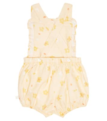 Baby Limoncello linen and cotton romper | The New Society