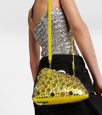 Verzierte Clutch Midnight Mini aus Leder | The Attico