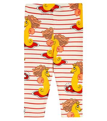 Baby printed cotton-blend leggings | Mini Rodini