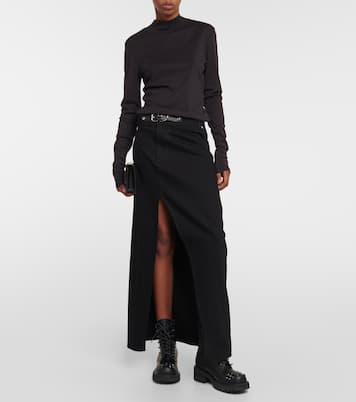 Embellished leather biker boots  | Junya Watanabe