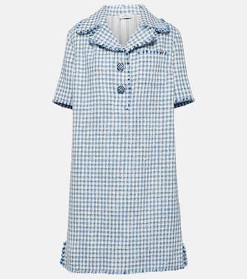 Robe en laine et coton mélangés à carreaux | Etro