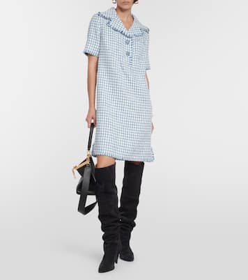 Robe en laine et coton mélangés à carreaux | Etro