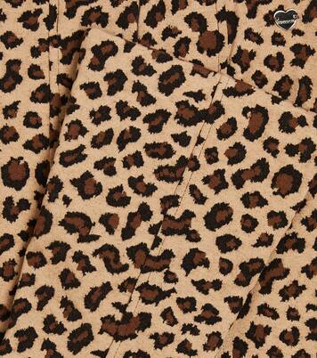 Leopard-print jersey flared pants | Monnalisa