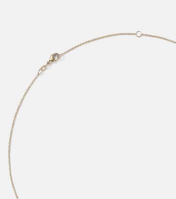 Disco 10kt gold necklace with diamonds | Stone and Strand