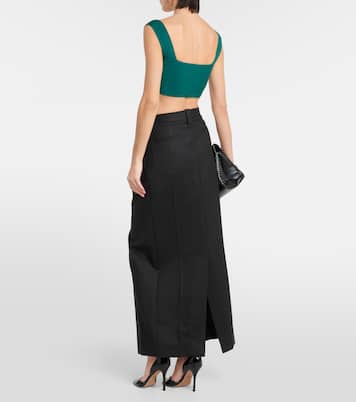 Cropped-Top aus Strick | Victoria Beckham