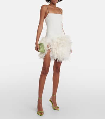 Robe Fujiko à plumes | The Attico