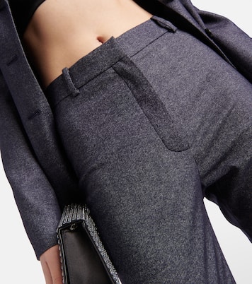 High-Rise-Hose aus Wolle und Baumwolle | Magda Butrym