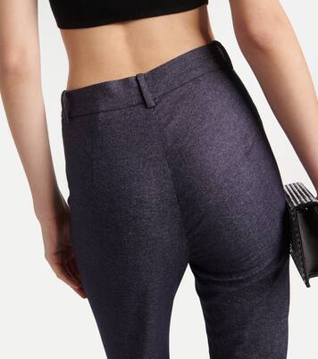 High-Rise-Hose aus Wolle und Baumwolle | Magda Butrym