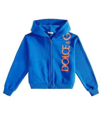 Logo cotton jersey hoodie | Dolce&Gabbana Kids