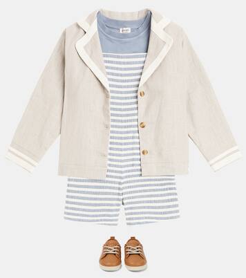 Bestickter Blazer Quirijin aus Leinen | Donsje