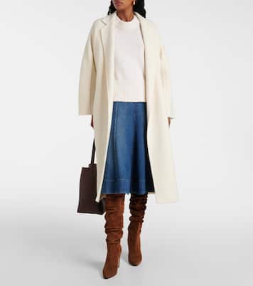 Calasso 90 suede knee-high boots | Manolo Blahnik