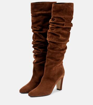 Calasso 90 suede knee-high boots | Manolo Blahnik